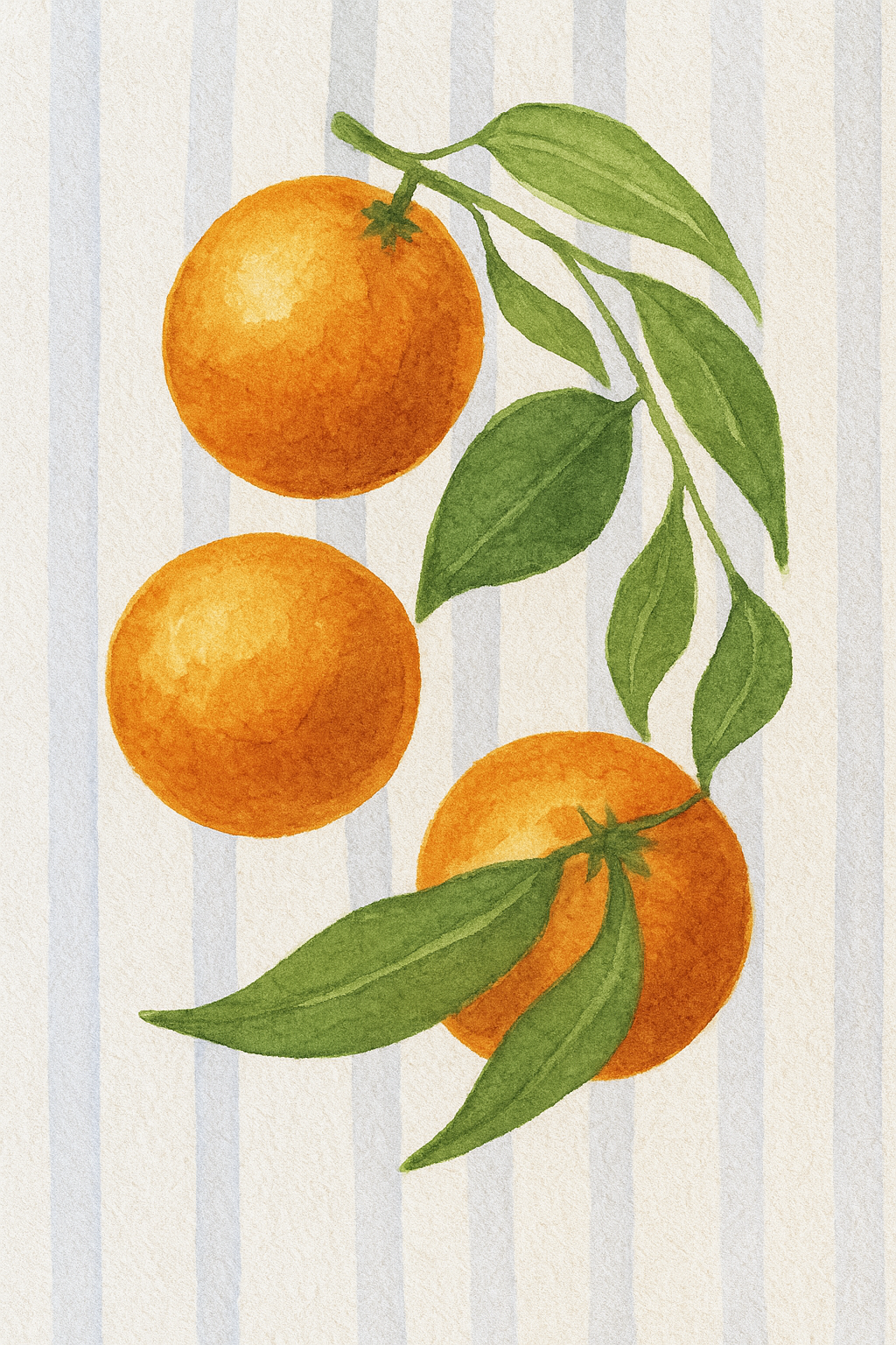 Fruit & Stripes Print Bundle - Set of 3