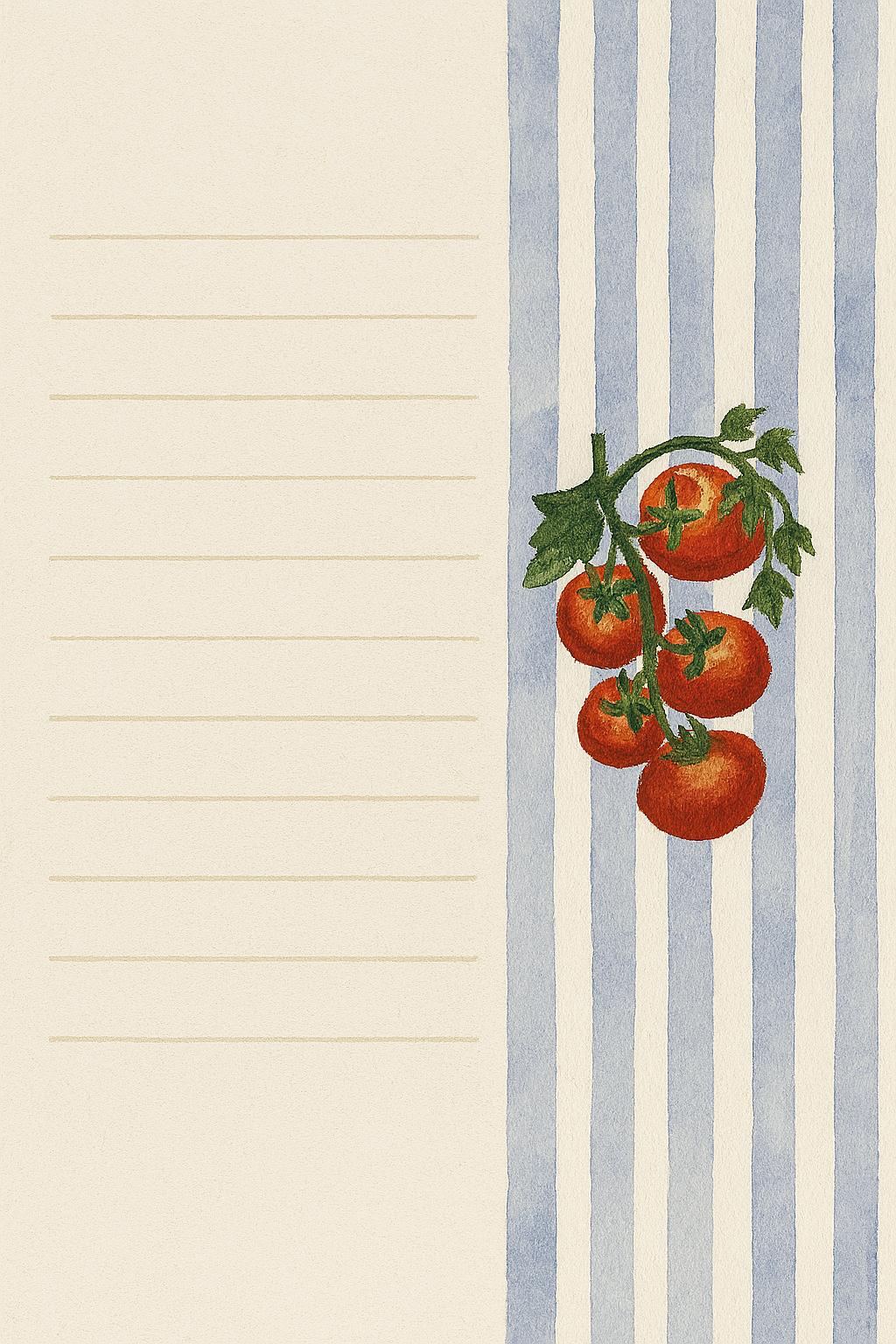 Tomato Vine Notecard Set
