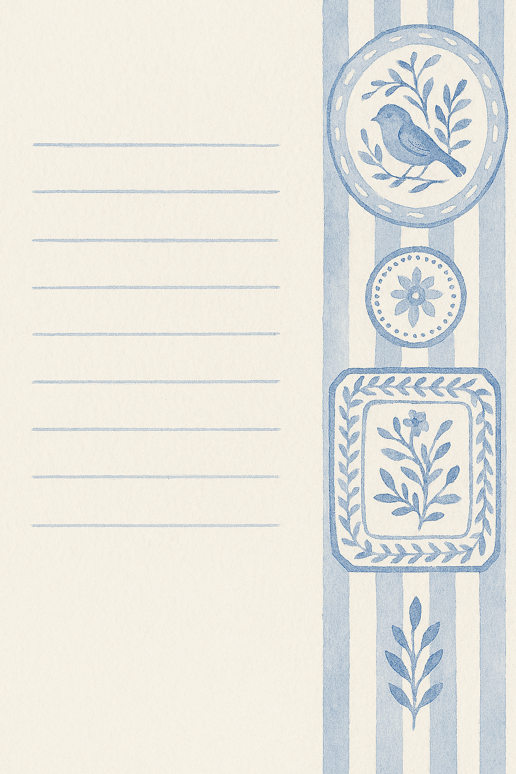 Pretty in Delft- Serena & lily Vibes- Notecard set (3 designs)