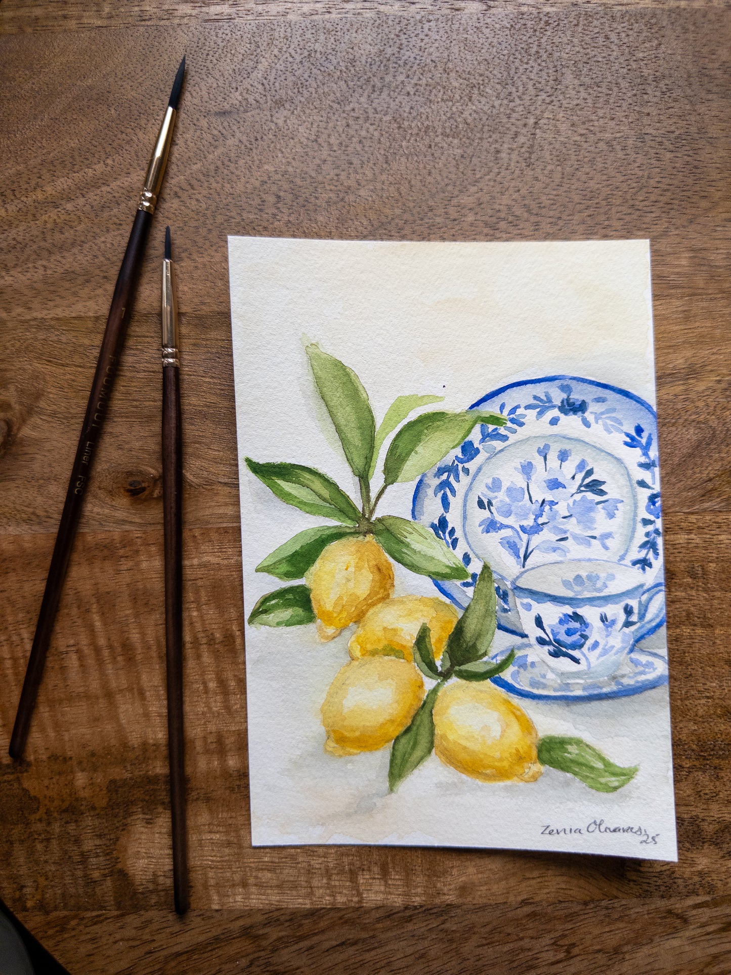 Lemon Study No.1 - Original Watercolor (5x7)