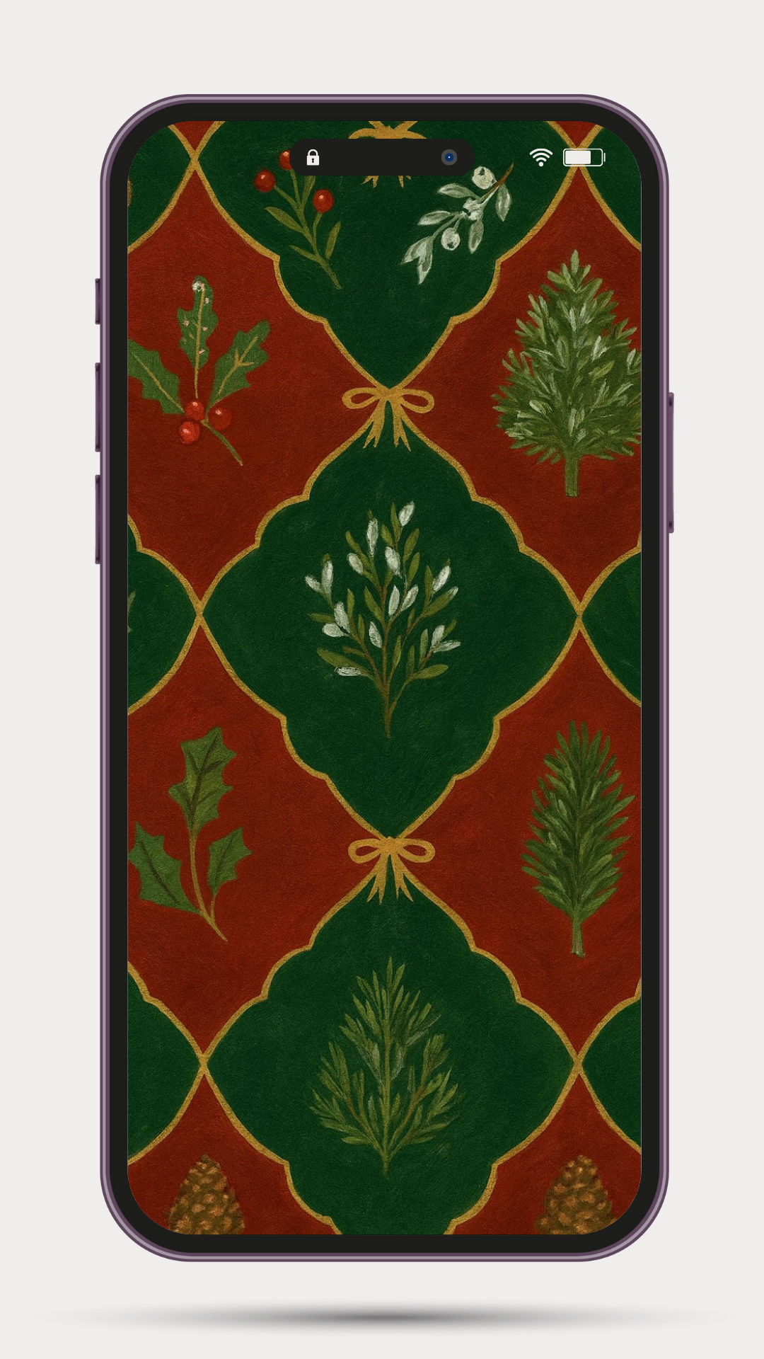 Holiday diamonds phone background