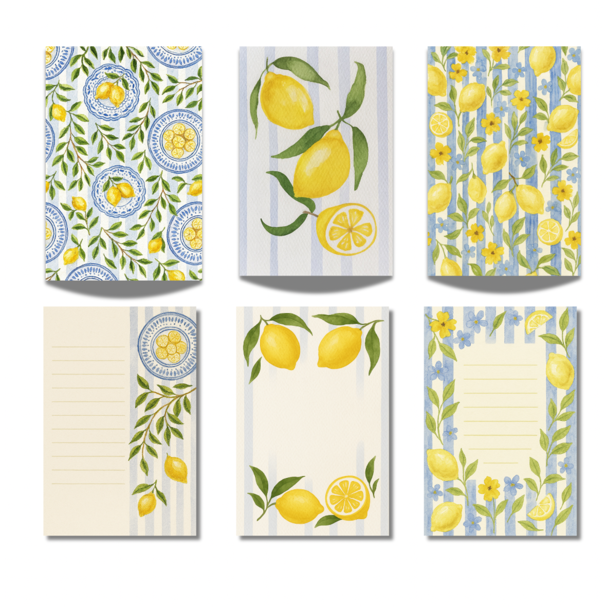 Lemon Medly Note card Set (3 designs)