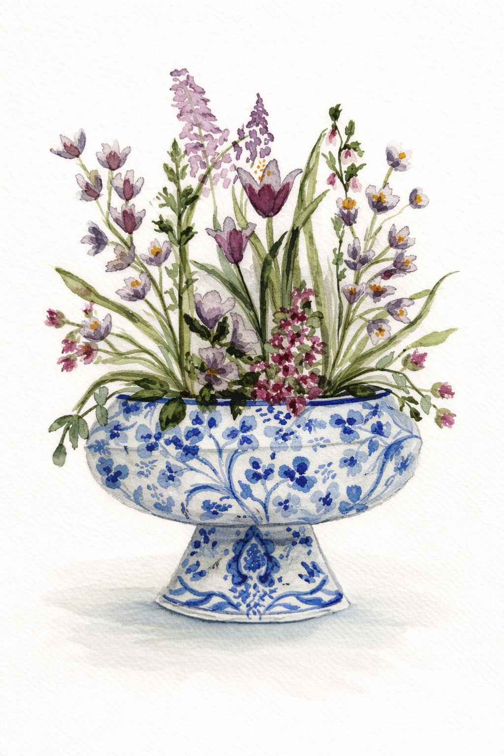 Purple in Vase Digital Print
