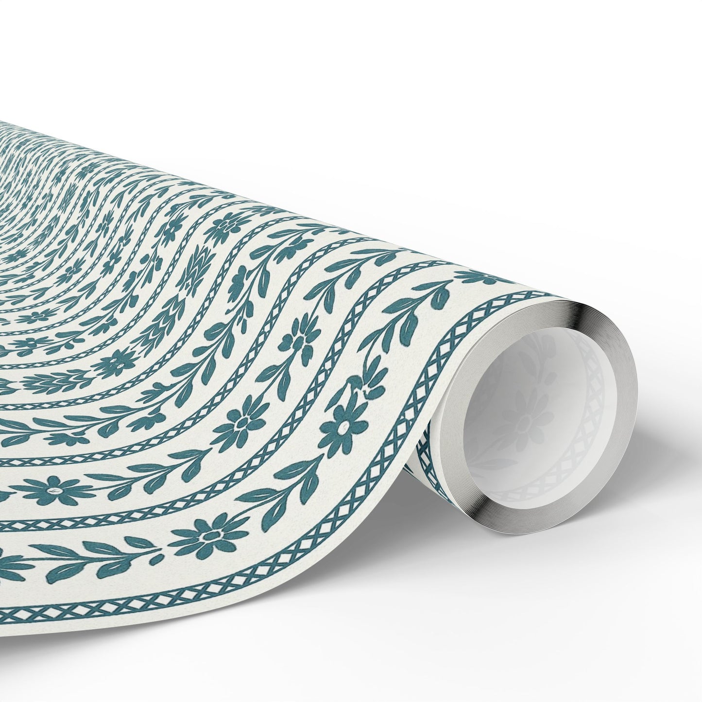 Festive Wrapping Paper Roll, Eco-Friendly Gift Wrap, Vintage Floral Design, Holiday, Birthday, Celebration, Sustainable Packaging