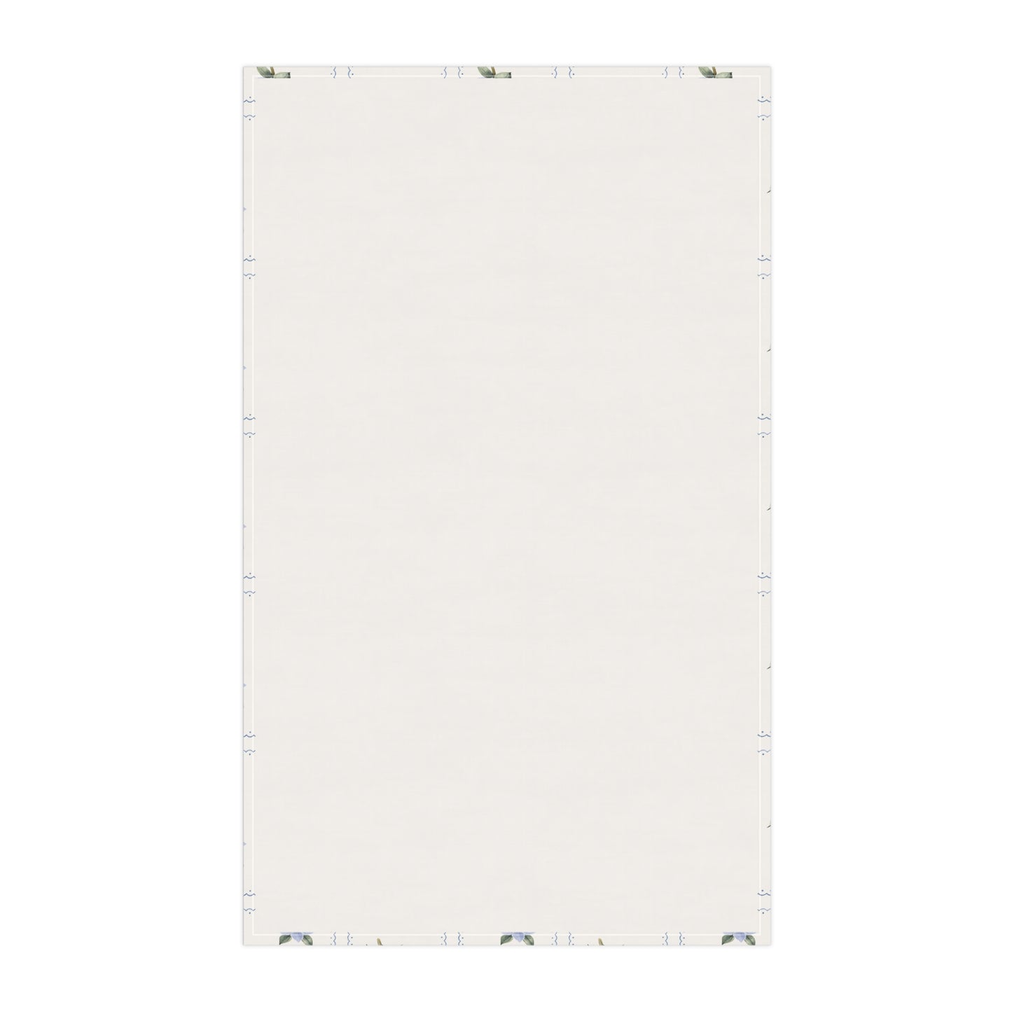 Blue Floral Patchwork Tea Towel — Cottage Kitchen Linen