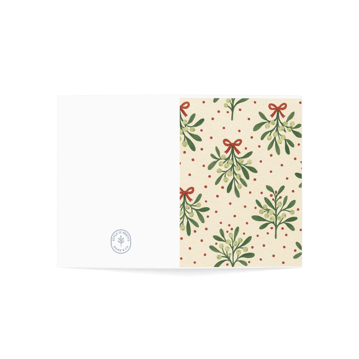 Charming Mistletoe Greeting Cards for Every Occasion | Christmas, Holiday, Thank You, Blank Cards, Festive Stationery