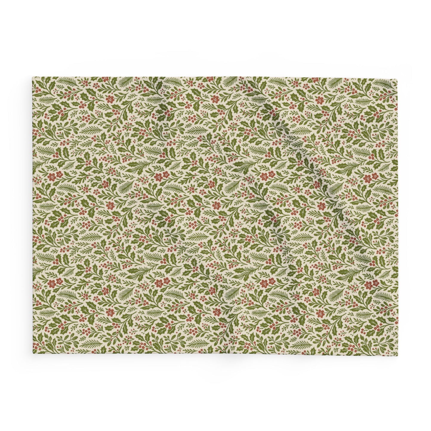 Cozy Arctic Fleece Blanket with Floral Pattern