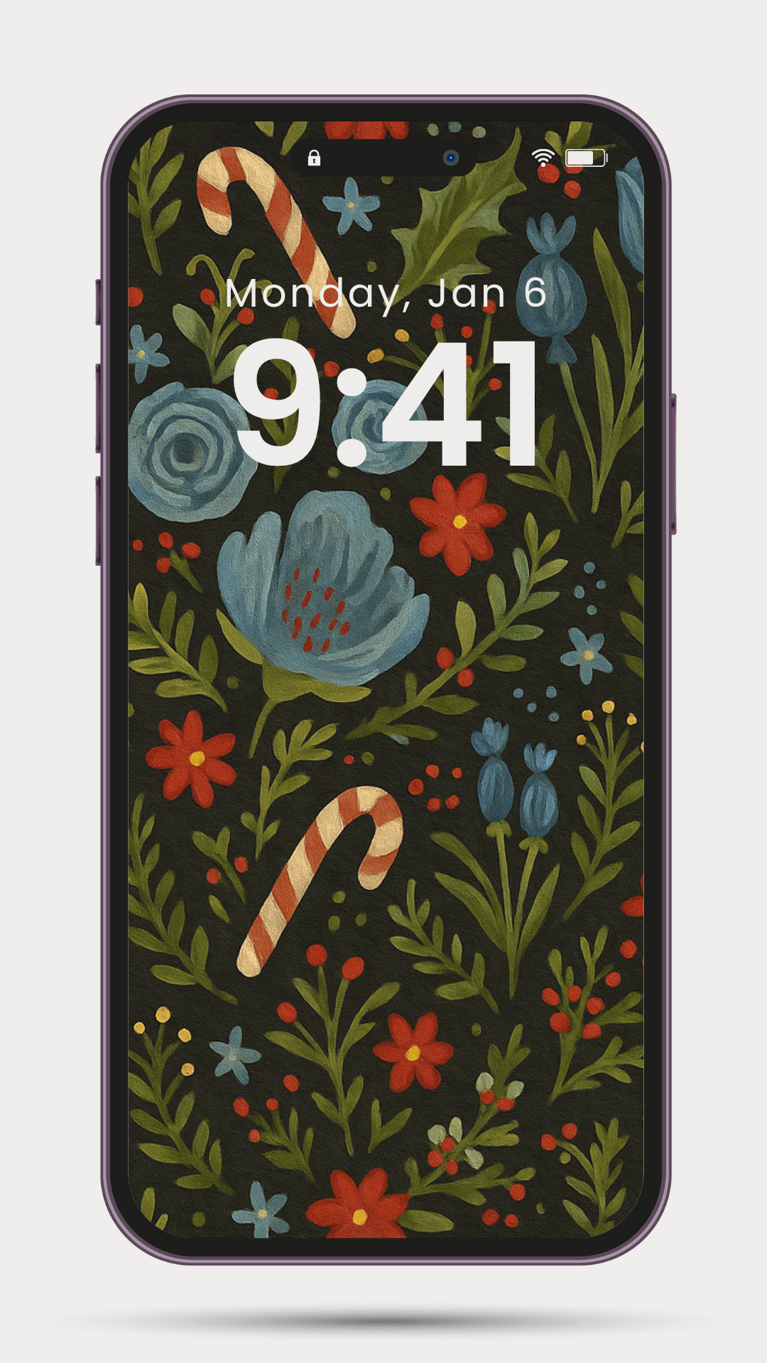 Holiday Foliage Phone Background