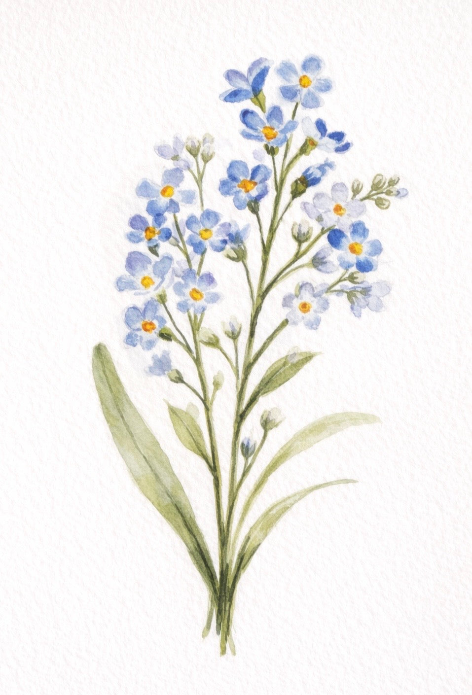 As They Were - Orignal Forget Me Not Painting