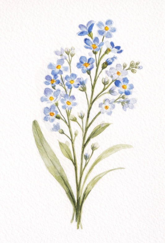 As They Were - Orignal Forget Me Not Painting