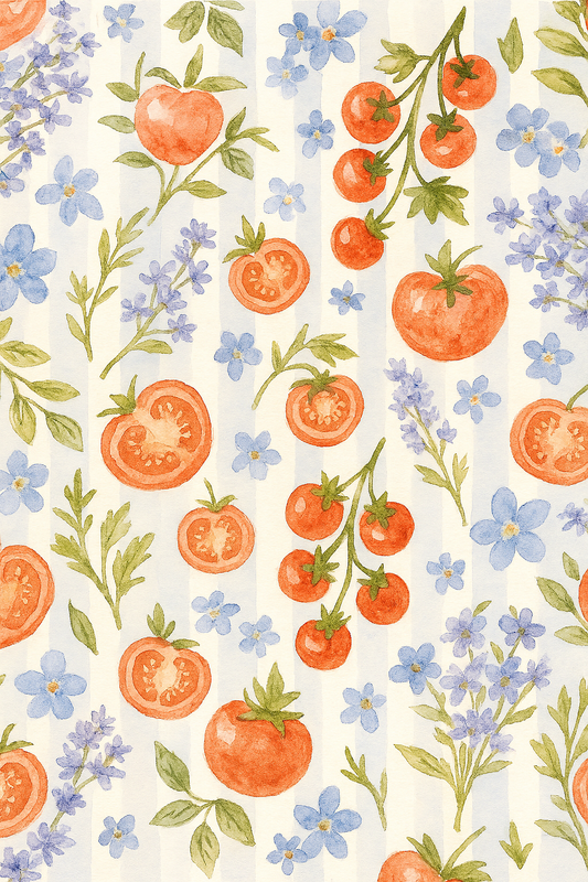 Tomato Picnic Notecard Set