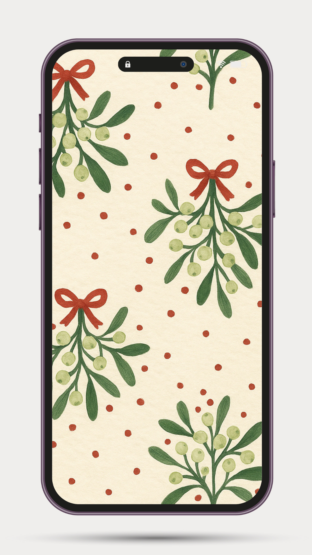 Mistletoe phone background