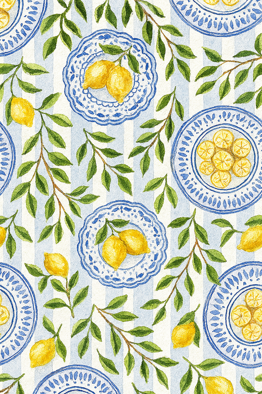 Lemon Picnic Notecards