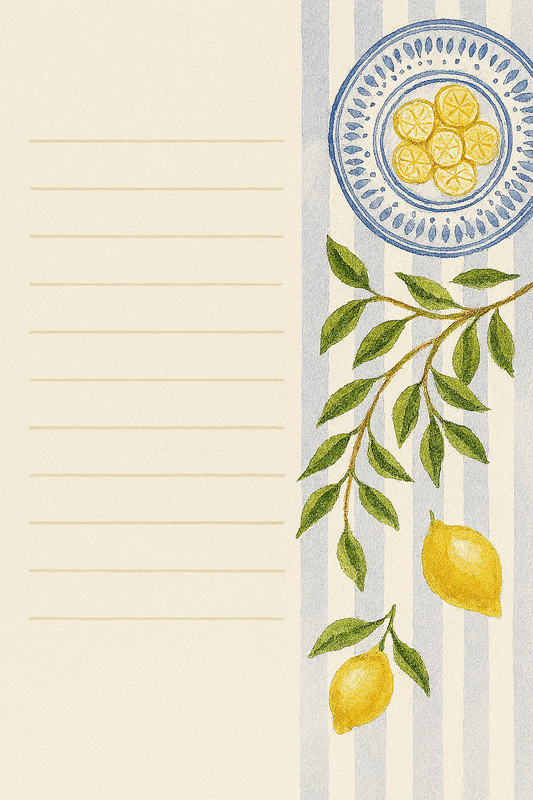 Lemon Picnic Notecards