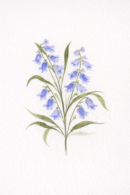 Steady: watercolor botanical print