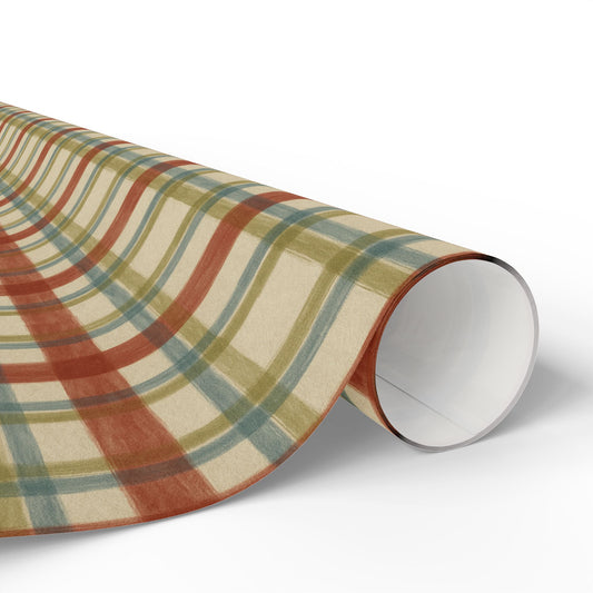 Cozy Plaid Wrapping Paper, Perfect for Holidays, Gifts, Birthdays, Christmas, Seasonal Celebrations, Craft Projects