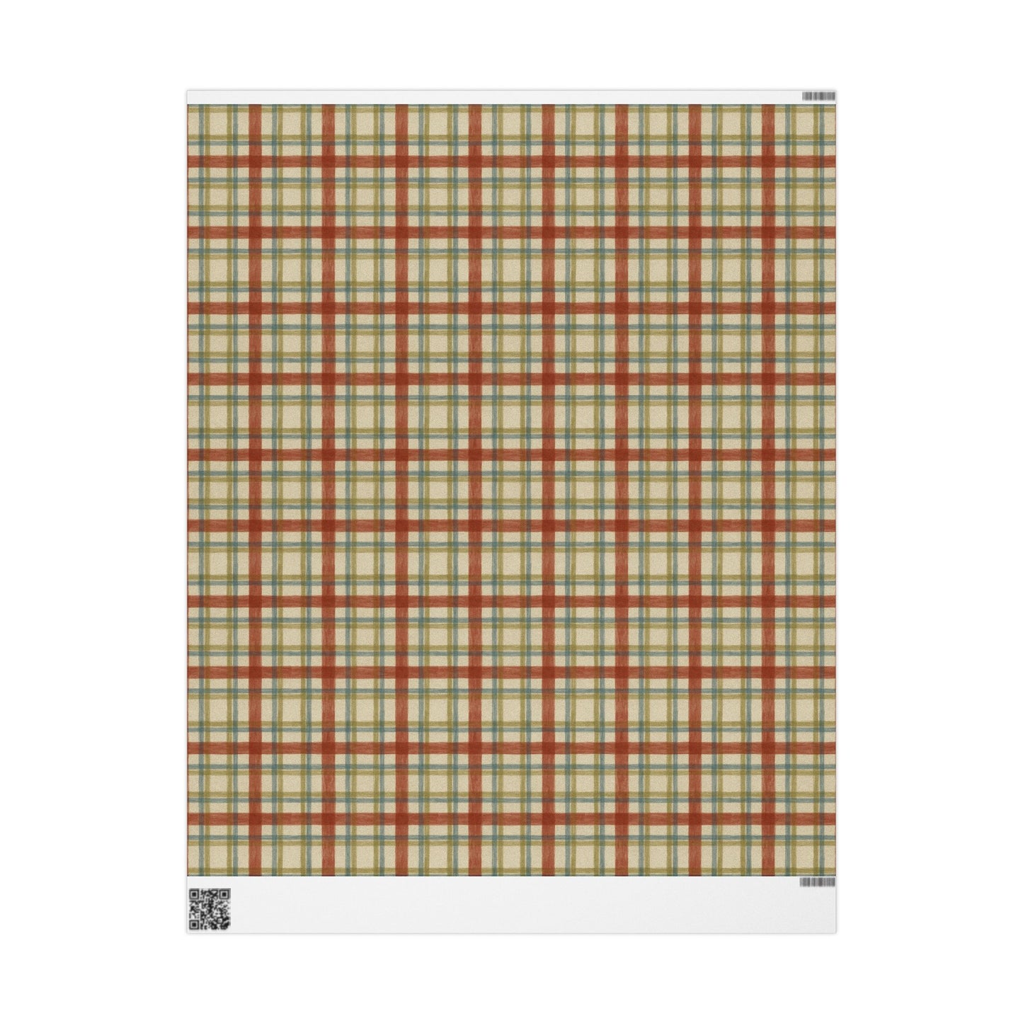 Cozy Plaid Wrapping Paper, Perfect for Holidays, Gifts, Birthdays, Christmas, Seasonal Celebrations, Craft Projects