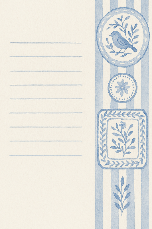 Pretty in Delft- Serena & lily Vibes- Notecard set (3 designs)