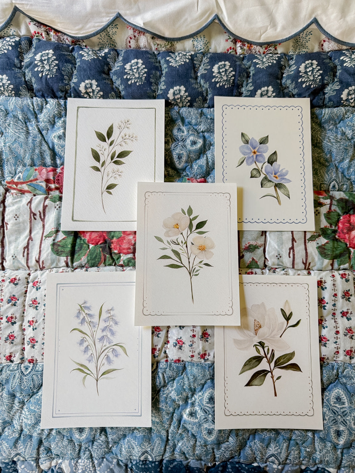 Set of 5 Botanical  5x7 Prints
