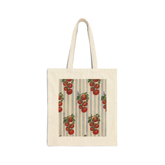 Vintage Tomato Print Tote Bag | Eco-Friendly Reusable Grocery Bag, Farmhouse Decor, Gift for Gardeners, Picnic Essential