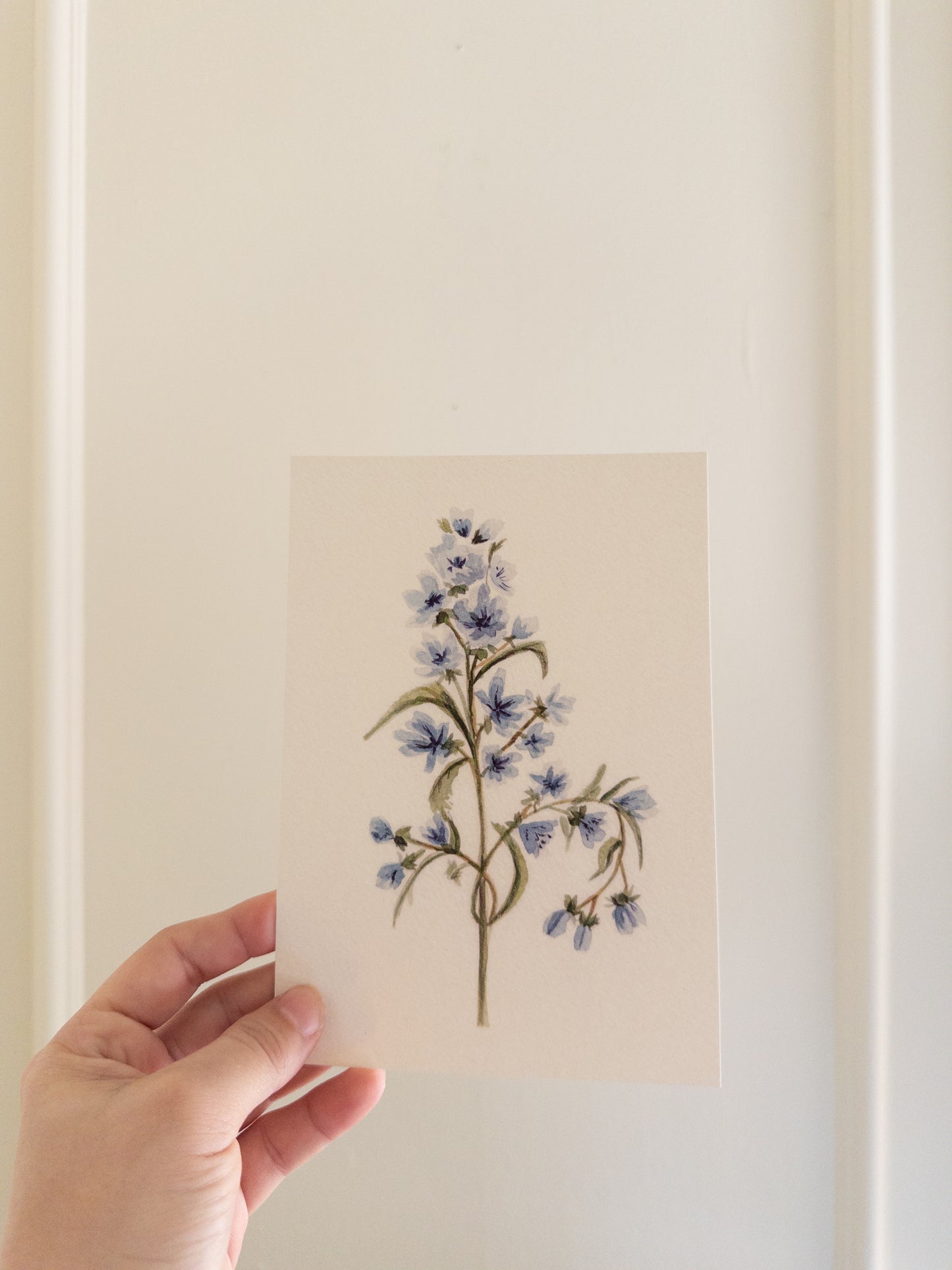 Blue Flowers- 5x7 Print