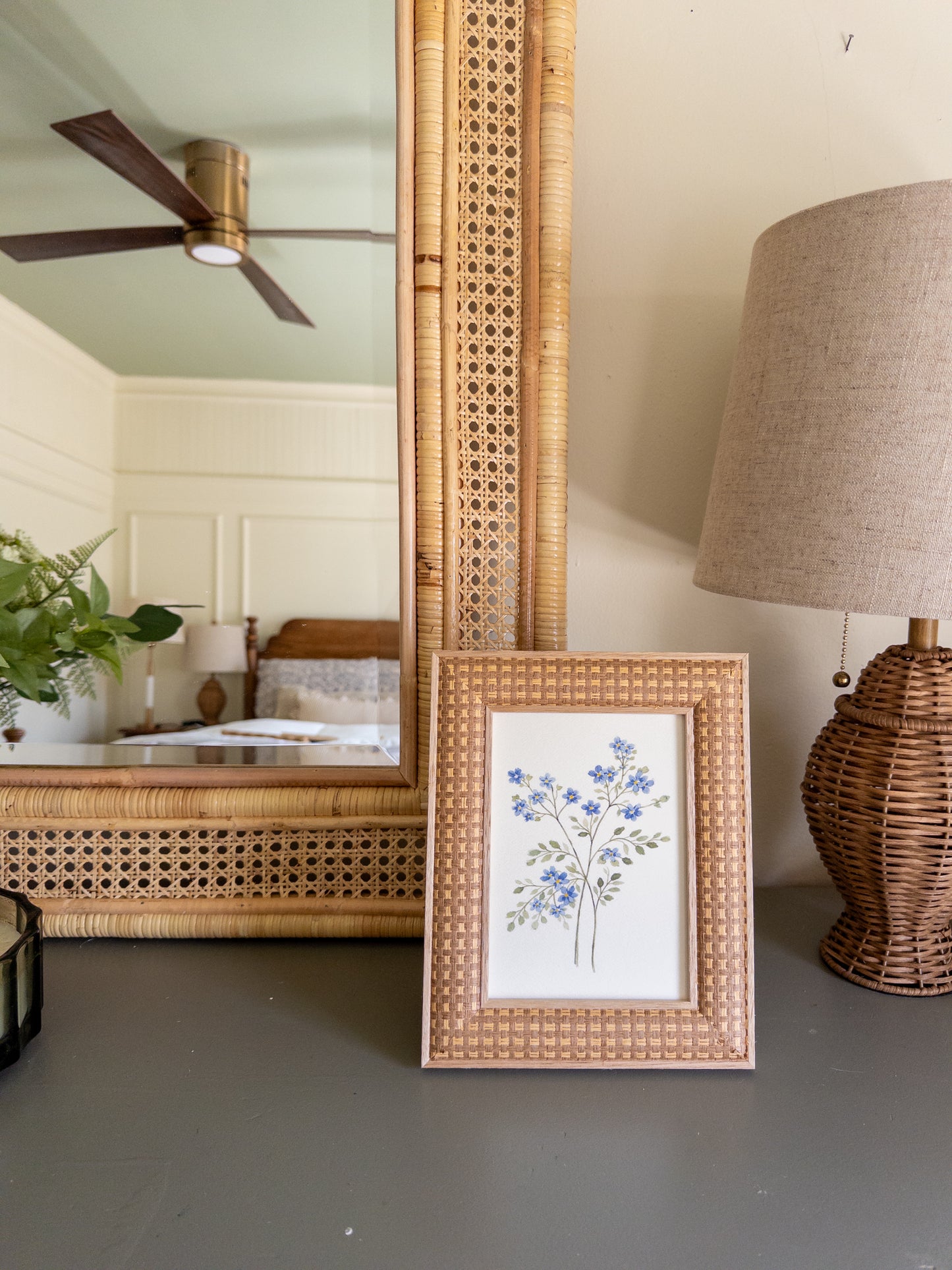 Forget-Me-Not Botanical Watercolor Print