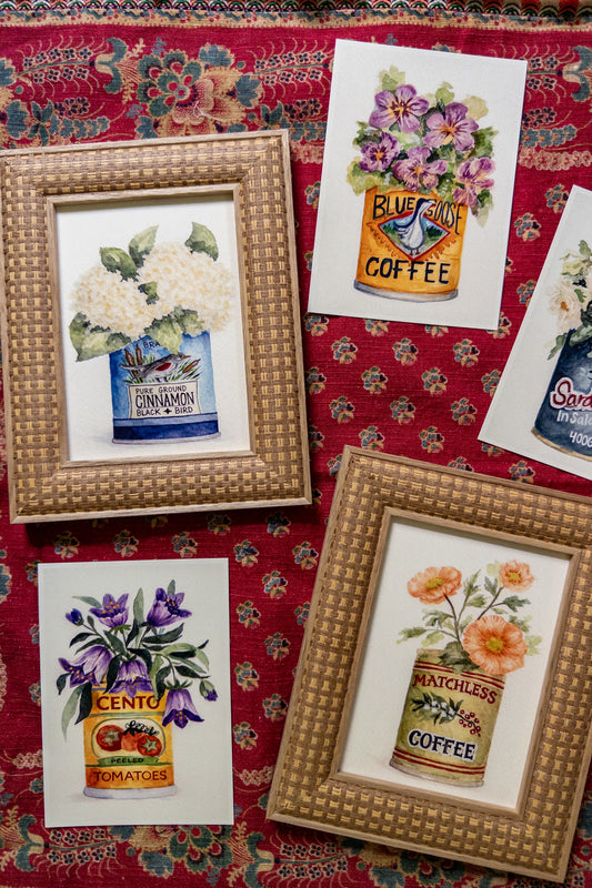 Cottage Pantry Print Set | Set of 5 | 5 x 7