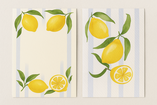 Lemon Grove Flat Card Set – Pack of 5