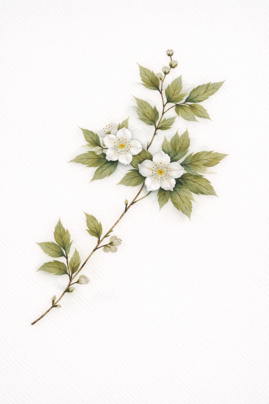 Certain: 5x7 Botanical Watercolor