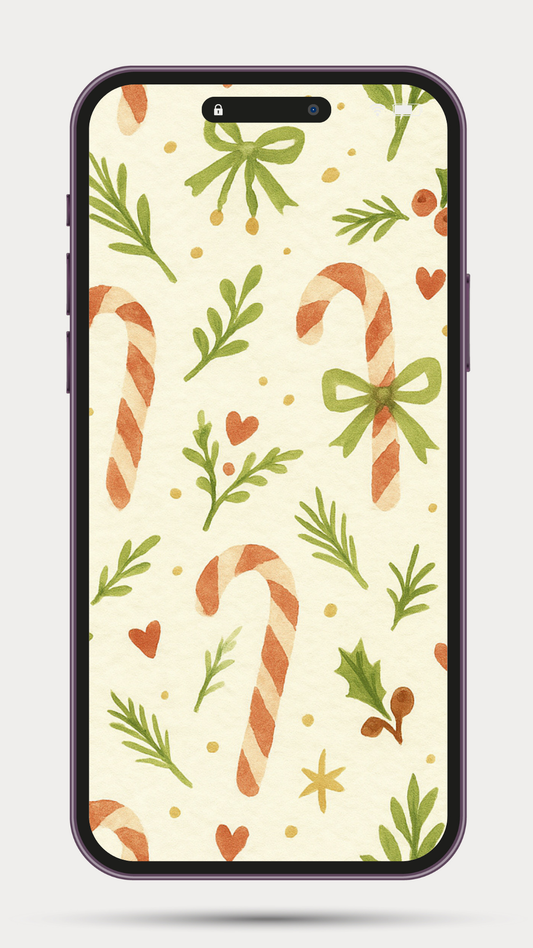 Candy Cane phone background