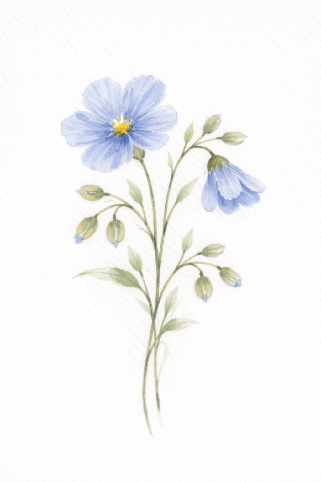 Blue Daisies 5x7 Print