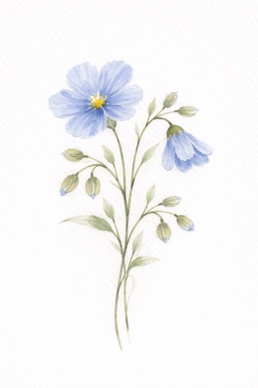 Blue Daisies 5x7 Print