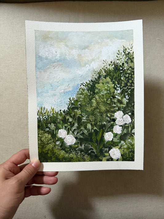 A Garden in June | Original 8x10 Painting