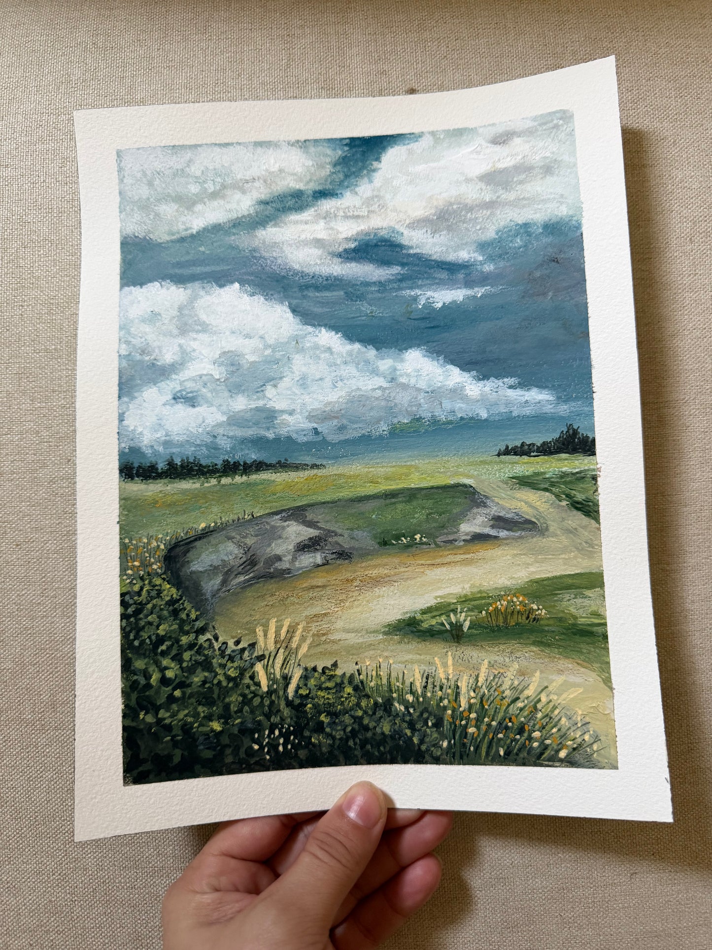 Beneath a Summer Sky | Original 8x10 Painting
