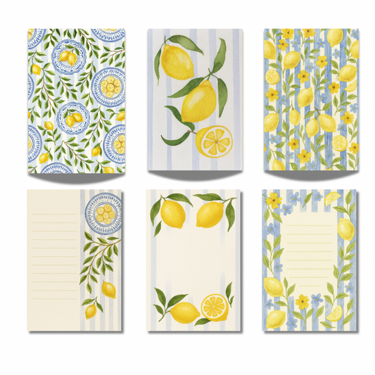Lemon Medly Note card Set (3 designs)