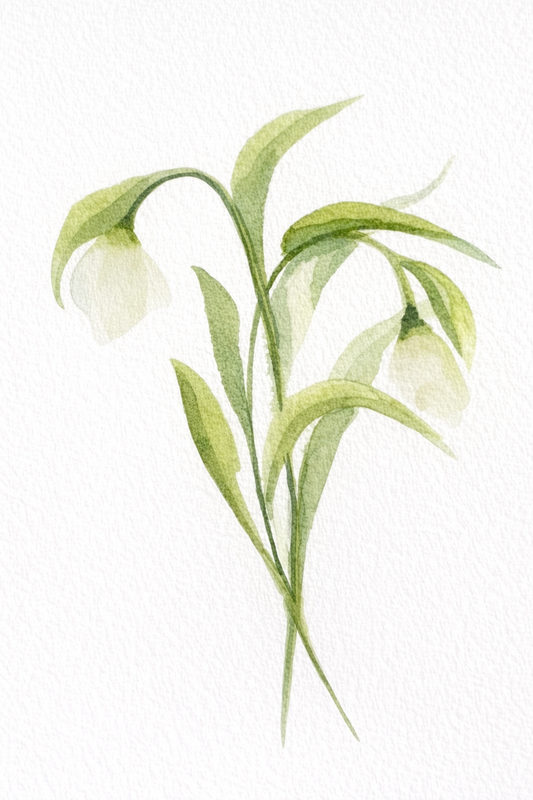 Held Back : 5x7 Botanical Art Print