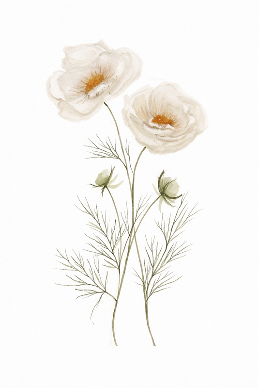 Almost : 5x7 Botanical Watercolor Print