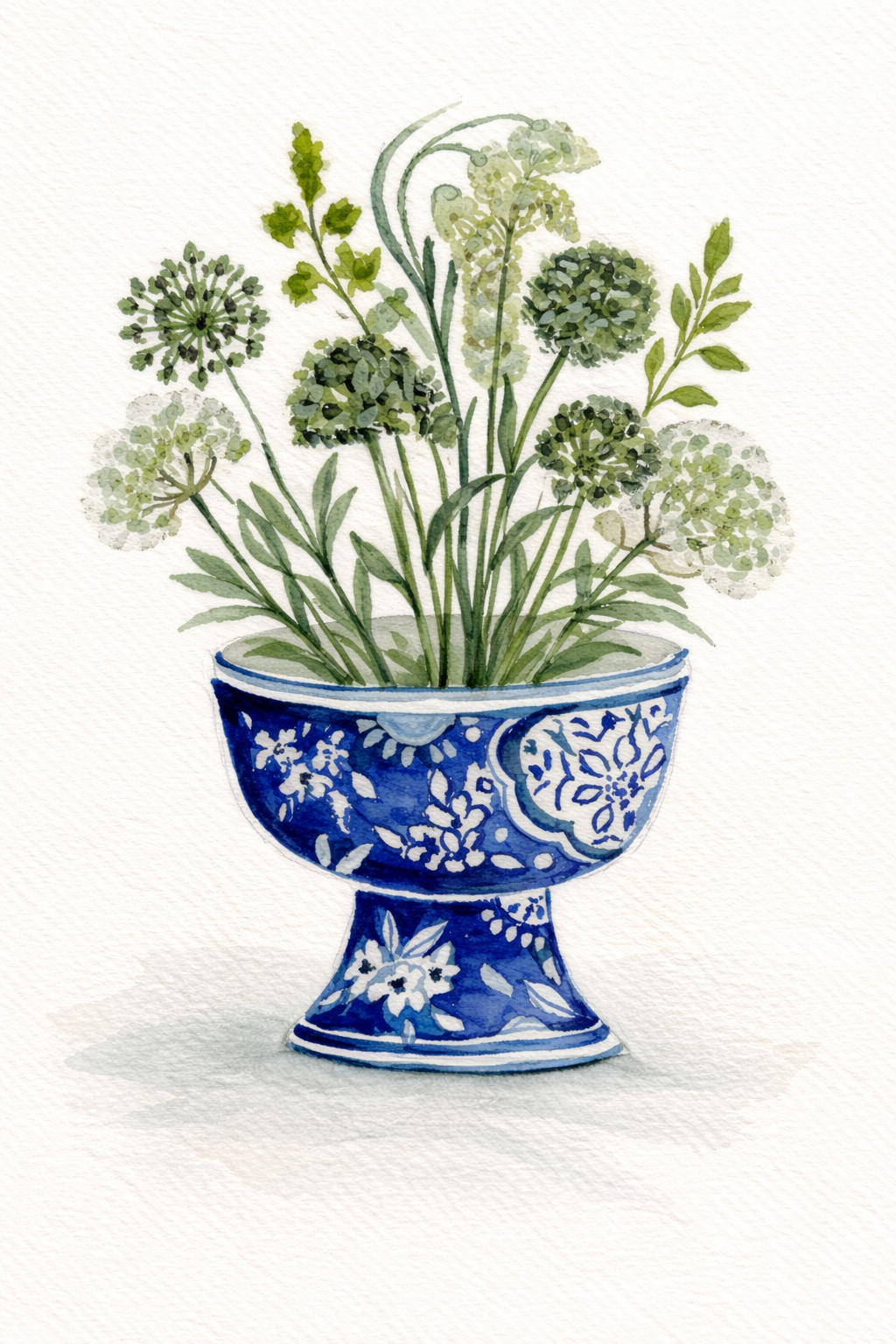 Blue Vase Digital Print